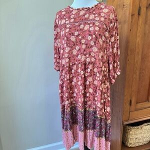 Knox Rose Mini Floral Boho Dress Sz XXL